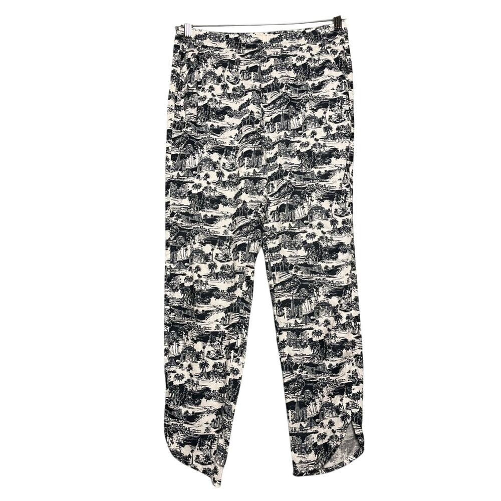 Marine Layer Allison Women’s Pant San Francisco Black White Print Toile Size S